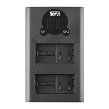 Newell DL-USB-C divu kanālu lādētājs DMW-BLC12 akumulatoriem