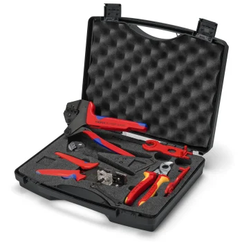 Knipex MC4 Photovoltaic Tool Set 97 91 04 V01 in Case, 7-Piece