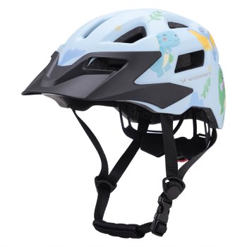 Wozinsky bērnu MTB velosipēda ķivere ar noņemamu vizieri S – gaiši zila