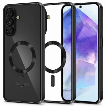Tech-Protect MagFlex MagSafe vāciņš Samsung Galaxy A27 5G, caurspīdīgs/melns