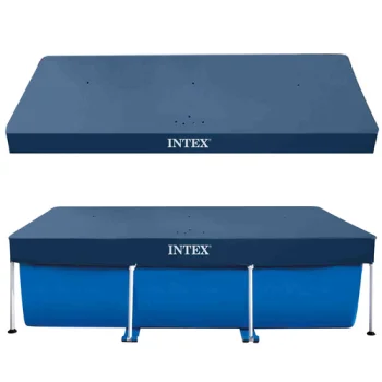 Тент для бассейна Intex 28038 300x200 см, темно-синий