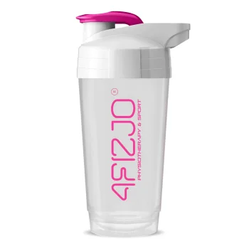 4FIZJO Ultra Sports Shaker Bottle 700 ml, White/Pink