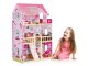 Деревянный кукольный домик ECOTOYS с мебелью и LED-подсветкой