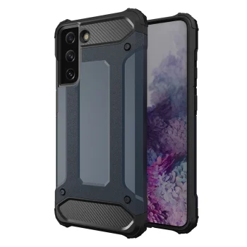 Hybrid Armor Case for Samsung Galaxy S23+, Rugged Cover, Blue