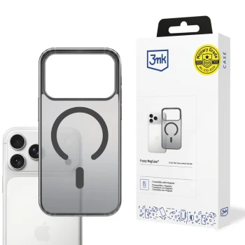 Чехол 3mk Frosty MagCase для Apple iPhone 17 Pro, Черный