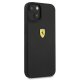 Чехол Ferrari для iPhone 13 mini Silicone, черный