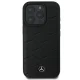 Mercedes MB Waves Leather iPhone 16 Pro Case - черный