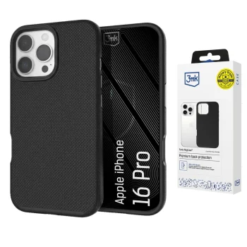 3mk Fortis MagCase for iPhone 16 Pro, MagSafe Compatible, Black