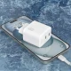 Сетевое зарядное устройство Dudao A28PCEU PD 45W GaN 2xUSB-C + кабель USB-C - Белый