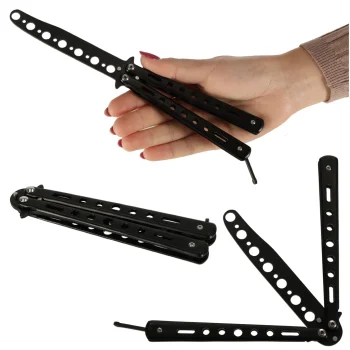 Tuplais Saliekams Nerūsējošā Tērauda Kabatas Taktiskais Nazis Balisong | Stainless Steel Tactical Folding...