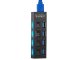 USB-концентратор 4x USB 3.0 с выключателями, черный