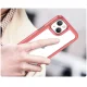Vāciņš iPhone 14 Outer Space Case ar elastīgu rāmi, sarkans