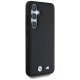 BMW Leather Carbon MagSafe vāciņš Samsung Galaxy S25 telefonam - Melns