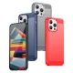 Carbon Case for iPhone 15 Pro Max Flexible Carbon Pattern Cover, Black