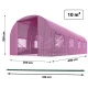 Dārza siltumnīca tunelis 2,5 x 4 m (10m2) Plonos, Rozā