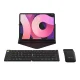 Bezvadu Saliekama Klaviatūra Tastatūras Delux KF10 + Ergonomiska Datorpele MF10PR | Set Wireless Foldable Keyboard +...