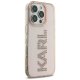 Karl Lagerfeld iPhone 16 Pro Max Case IML Rhinestones Logo, Pink