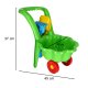 Детская тележка-каталка, тачка, контейнер, Зелёный | Kids Wheelbarrow