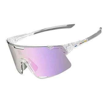 Velobrilles Rockbros SP338 ROAD TO SKY ar maināmām lēcām, caurspīdīgas