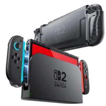 Чехол Supcase Crystal для Nintendo Switch 2, Transparent Black