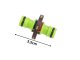 Dārza šļūtenes dubultais savienotājs DIVO divodv 1/2 collas, zaļi melns