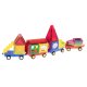 Magnētiskie Rotaļu Celtniecības Bloki Kluči Konstruktors 3D Puzle 72 gab. | Magnetic Building Blocks Bricks Tiles...