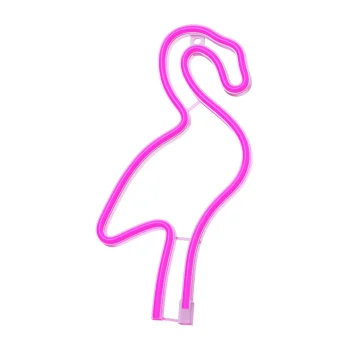 Неоновая вывеска Фламинго для декора, питание от USB и батареек,...