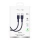Кабель Puro ICON USB-C - USB-C 1.5м, темно-синий