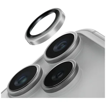 Uniq Optix Prime kameras lēcas aizsargstikls iPhone 17 Pro / 17 Pro Max ar uzlikšanas rīku – sudraba krāsā |...