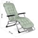 Sofotel ChillWell Folding Garden Lounger with Cushion, Light Green