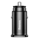 Baseus Square Smart Car Charger 2x USB QC 3.0 SCP AFC 30W, Black | Зарядное Устройство для...