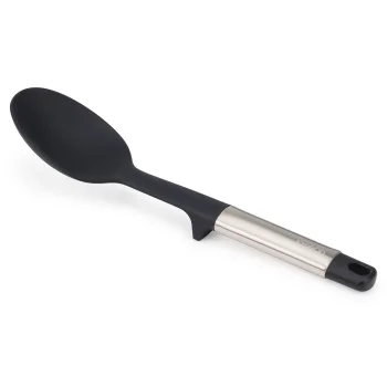 Virtuves karote Joseph Joseph Elevate Stainless-Steel Silicone Solid Spoon, sudraba / melna
