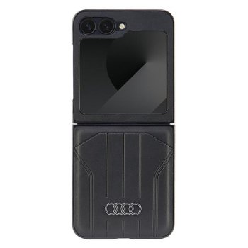 Audi Synthetic Leather MagSafe vāciņš Samsung Galaxy Z Flip 6 Melns
