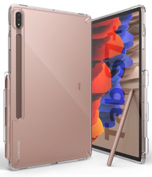 Samsung Galaxy Tab S7+ Plus (SM-T970 / T976B) Ringke Fusion PC Case Cover with Pen Slot, Transparent | Planšetes...