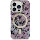 Guess iPhone 14 Pro Case Flower MagSafe, Pink
