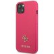 Apple iPhone 13 Mini 5,4\" Guess Saffiano 4G Small Metal Logo Case Cover, Pink | Чехол Кейс Бампер...
