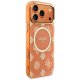 Чехол Guess IML Peony Dot MagSafe для iPhone 17 Pro Max – оранжевый