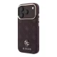 Guess Stripe Peony 4G MagSafe vāciņš iPhone 17 Pro / 18 Pro, bordo
