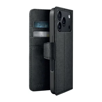 Чехол-книжка SBS Wallet Classic Mag для iPhone 18 Pro Max с MagSafe и подставкой, черный