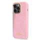 Guess Croco Collection vāciņš iPhone 14 Pro - rozā
