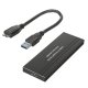 Maclean MCE582 M.2 NGFF SSD ārējā diska korpuss, USB 3.0, alumīnija