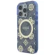 Guess iPhone 16 Pro Case IML Peony On 4G Background MagSafe, Blue