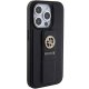 Guess iPhone 15 Pro Max vāciņš Grip Stand 4G Saffiano Strass, melns
