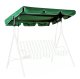 Dārza šūpoļu jumtiņš 200x120 cm ūdensnecaurlaidīgs MultiGarden, zaļš