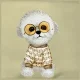 Сумка через плечо Nimmy Crossbody Glasses Cool Dog, хаки