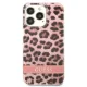 Guess Leopard чехол для iPhone 13 Pro / 13 розовый