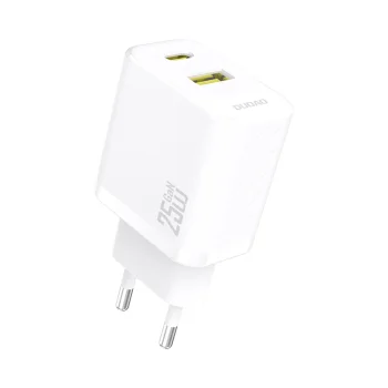 Сетевое зарядное устройство Dudao A26TEU GaN 25W USB-A / USB-C - Белое