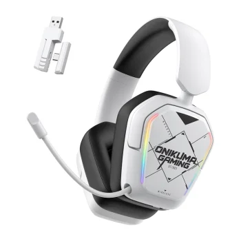 Bezvadu spēļu austiņas ONIKUMA GT883 Baltas RGB