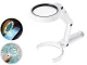 Foldable Desk Magnifying Glass with 8 LED Light 5x 11x, USB