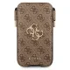 Guess tālruņa somiņa GUHCP12M4GPSBR 6.1\" brūna/brūna 4G metāla logo | Phone Bag Brown/Brown Metal